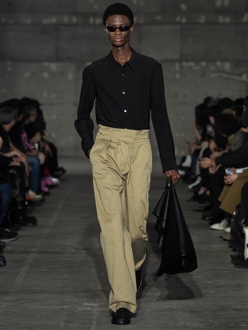 ATTACHMENT�������å�����/PE CONPACT TWILL REGULAR COLLAR DRESS SHIRTS/BLACK