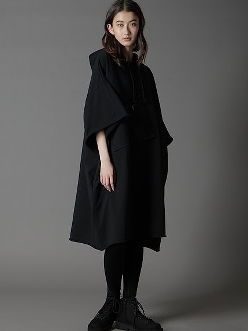 SALE30%OFF/Ground Y�����饦��ɥ磻/40/20 MINI FLEECE CHEST POCKET LONG HOODIE/BLACK.