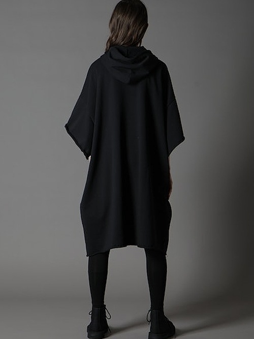 SALE30%OFF/Ground Y�����饦��ɥ磻/40/20 MINI FLEECE CHEST POCKET LONG HOODIE/BLACK.