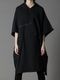 SALE30%OFF/Ground Y�����饦��ɥ磻/40/20 MINI FLEECE CHEST POCKET LONG HOODIE/BLACK.