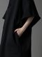 SALE30%OFF/Ground Y�����饦��ɥ磻/40/20 MINI FLEECE CHEST POCKET LONG HOODIE/BLACK.