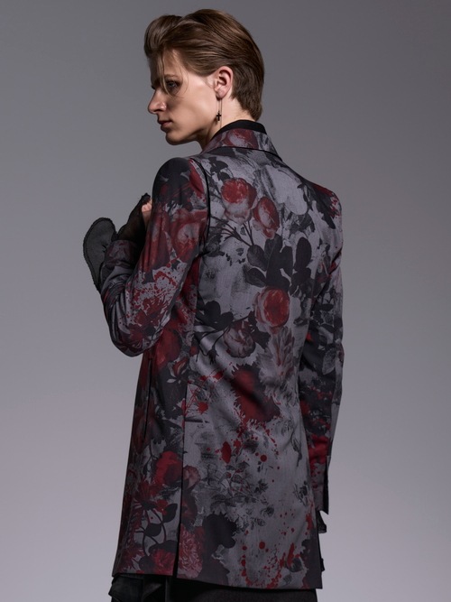 (ͽ���ʡ�5��6������ͽ��/kiryuyrik������奦����奦/Gray Flora Gabardine Long Jacket/Gray