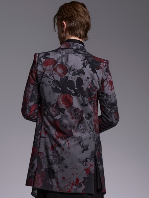 (ͽ���ʡ�5��6������ͽ��/kiryuyrik������奦����奦/Gray Flora Gabardine Long Jacket/Gray