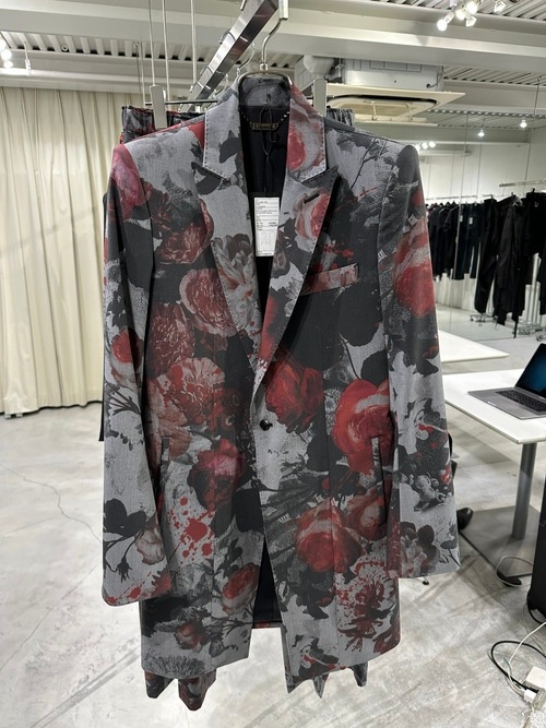 (ͽ���ʡ�5��6������ͽ��/kiryuyrik������奦����奦/Gray Flora Gabardine Long Jacket/Gray