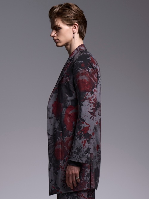 (ͽ���ʡ�5��6������ͽ��/kiryuyrik������奦����奦/Gray Flora Gabardine Long Jacket/Gray