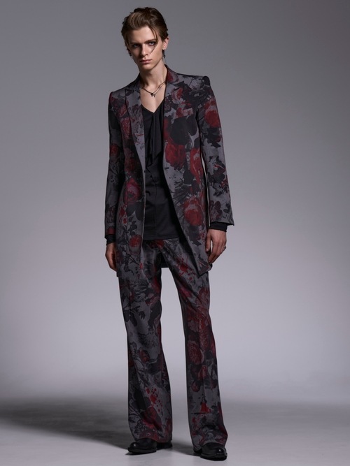 (ͽ���ʡ�5��6������ͽ��/kiryuyrik������奦����奦/Gray Flora Gabardine Long Jacket/Gray