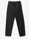 (ͽ���ʡ�7��8������ͽ��/ATTACHMENT�������å�����/CO/TEN POWDERY DOUBLE CROTH BELTED WIDE TROUSERS/BLACK