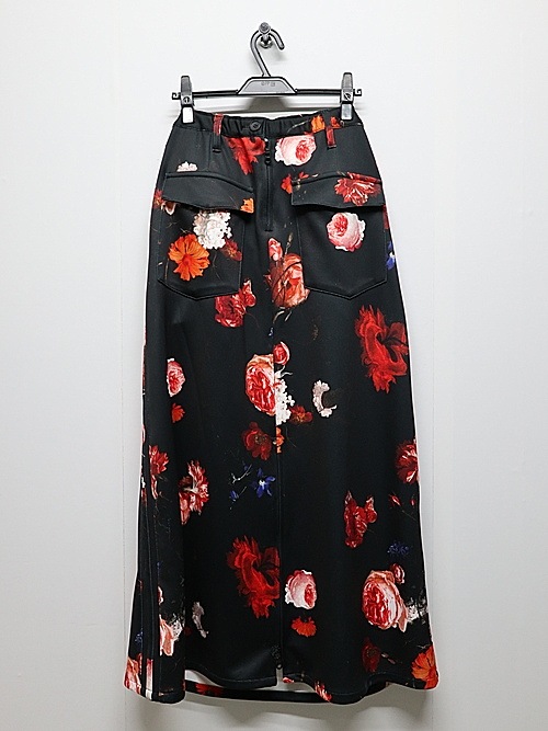 (ͽ���ʡ�6��7������ͽ��/THE ONENESS�������ͥ�/Flora Recycle Jersey Back Zipp Skirt/Black