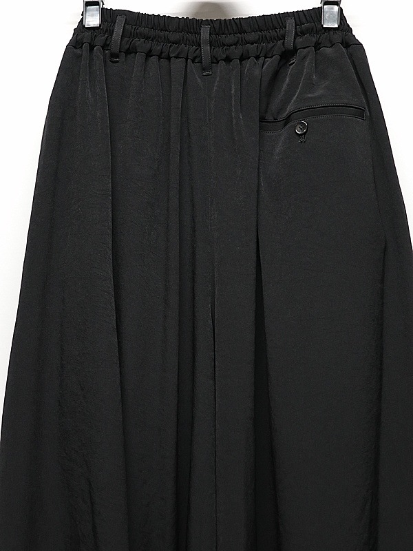 Ground Y�����饦��ɥ磻/TA/PE CREPE DE CHINE CULOTTE PANTS/BLACK