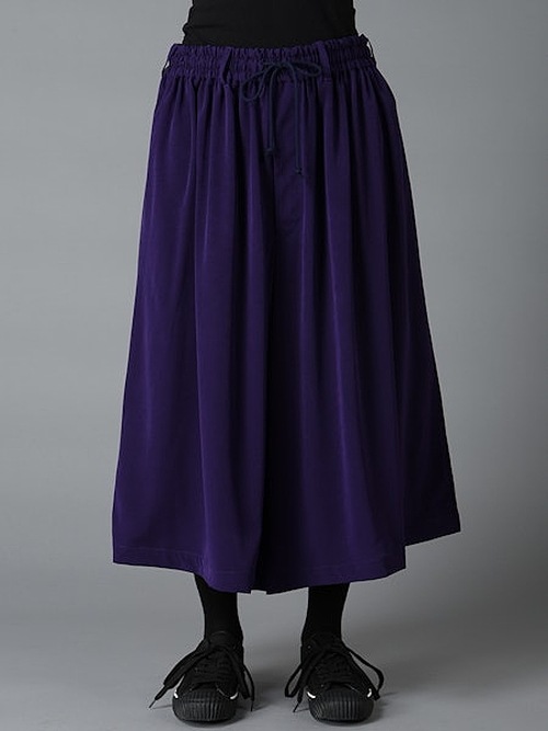 Ground Y�����饦��ɥ磻/TA/PE CREPE DE CHINE CULOTTE PANTS/BLACK