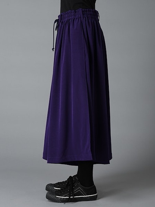 Ground Y�����饦��ɥ磻/TA/PE CREPE DE CHINE CULOTTE PANTS/BLACK
