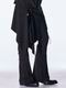 (ͽ���ʡ�9������10������ͽ��/kiryuyrik������奦����奦/PE Gabardine Lace Up Flare Slacks/Black