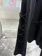 (ͽ���ʡ�9������10������ͽ��/kiryuyrik������奦����奦/PE Gabardine Lace Up Flare Slacks/Black