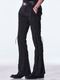 (ͽ���ʡ�9������10������ͽ��/kiryuyrik������奦����奦/PE Gabardine Lace Up Flare Slacks/Black