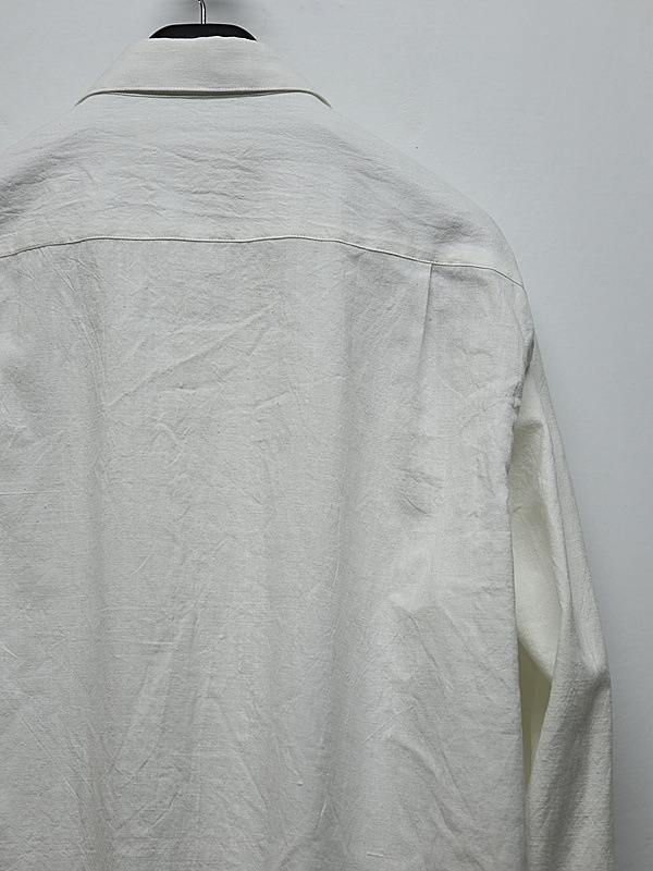 LAD MUSICIAN����å� �ߥ塼�������/KHADI CALICO FRILL SHIRT/WHITE