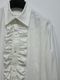 LAD MUSICIAN����å� �ߥ塼�������/KHADI CALICO FRILL SHIRT/WHITE