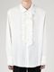 LAD MUSICIAN����å� �ߥ塼�������/KHADI CALICO FRILL SHIRT/WHITE