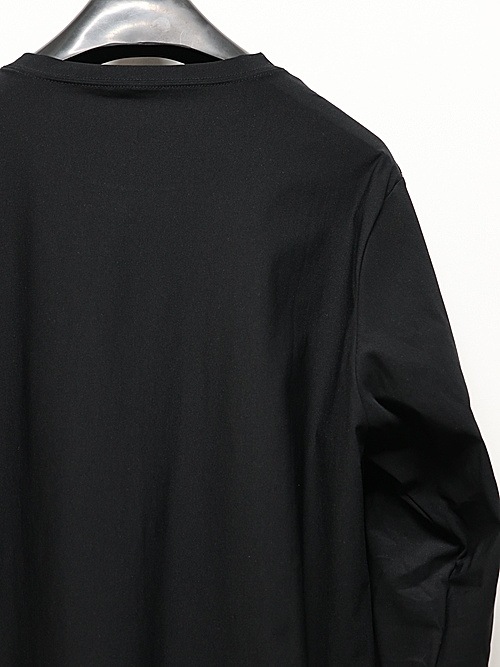 RESOUND CLOTHINGꥵɥ/LOOSE FIT nylon long sleave Tee/BLACK
