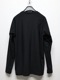 RESOUND CLOTHINGꥵɥ/LOOSE FIT nylon long sleave Tee/BLACK
