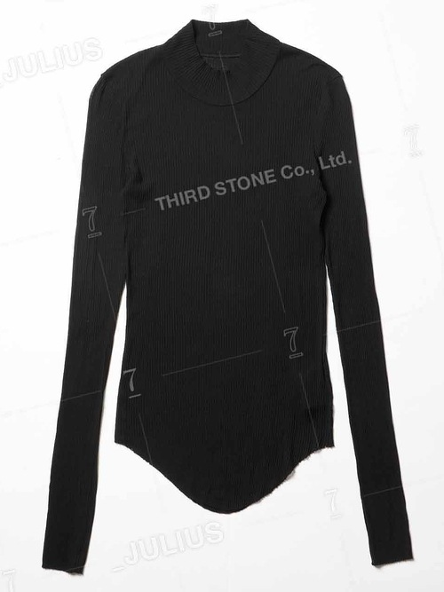 (ͽ)89ͽ/JULIUSꥦ/COTTON/SILK RIB CUT & SEWN6/BLACK