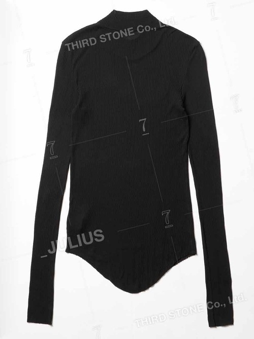 (ͽ)89ͽ/JULIUSꥦ/COTTON/SILK RIB CUT & SEWN6/BLACK