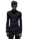 (ͽ)89ͽ/JULIUSꥦ/COTTON/SILK RIB CUT & SEWN6/BLACK