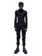 (ͽ)89ͽ/JULIUSꥦ/COTTON/SILK RIB CUT & SEWN6/BLACK