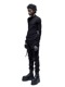 (ͽ)89ͽ/JULIUSꥦ/COTTON/SILK RIB CUT & SEWN6/BLACK