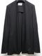 ATTACHMENT�������å�����/COTTON DOUBLE FACE COLLARLESS CARDIGAN/BLACK