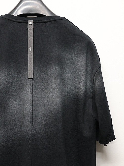 wjk�����֥른��������/spray dye leather pocket-T/black��silver