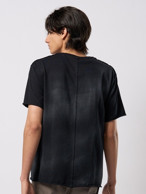 (ͽ���ʡ�3��4������ͽ��/wjk�����֥른��������/spray dye leather pocket-T/black��silver