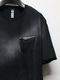 wjk�����֥른��������/spray dye leather pocket-T/black��silver