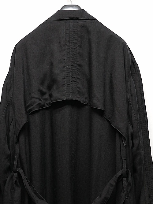 (ͽ���ʡ�2��3������ͽ��/THE ONENESS�������ͥ�/Cupro Twill Over Size Coat/Black