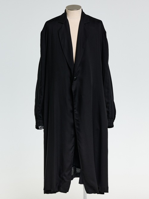 (ͽ���ʡ�2��3������ͽ��/THE ONENESS�������ͥ�/Cupro Twill Over Size Coat/Black