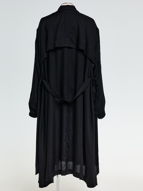 (ͽ���ʡ�2��3������ͽ��/THE ONENESS�������ͥ�/Cupro Twill Over Size Coat/Black