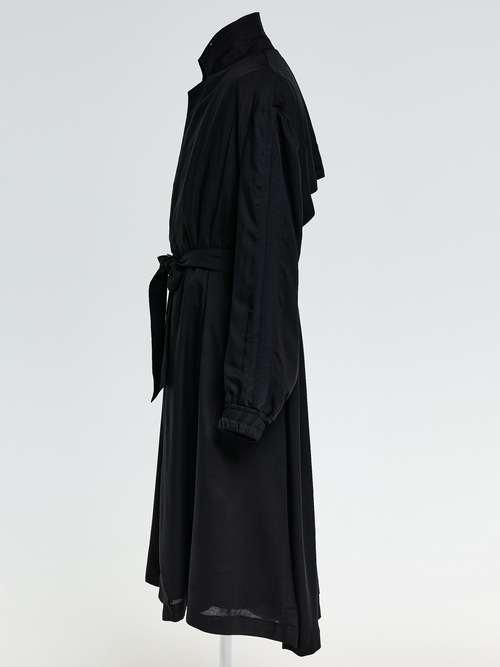 (ͽ���ʡ�2��3������ͽ��/THE ONENESS�������ͥ�/Cupro Twill Over Size Coat/Black