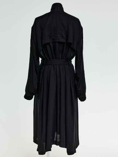 (ͽ���ʡ�2��3������ͽ��/THE ONENESS�������ͥ�/Cupro Twill Over Size Coat/Black