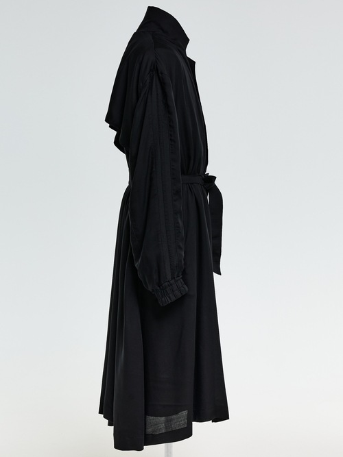 (ͽ���ʡ�2��3������ͽ��/THE ONENESS�������ͥ�/Cupro Twill Over Size Coat/Black