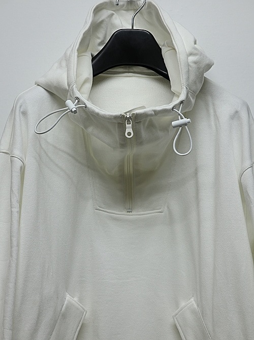 Ground Y�����饦��ɥ磻/40/20 MINI FLEECE ANORAK HOODIE/WHITE