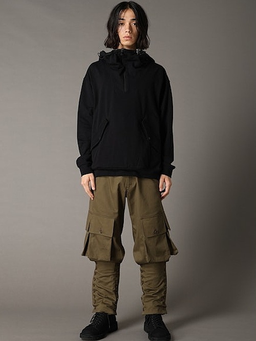 Ground Y�����饦��ɥ磻/40/20 MINI FLEECE ANORAK HOODIE/WHITE