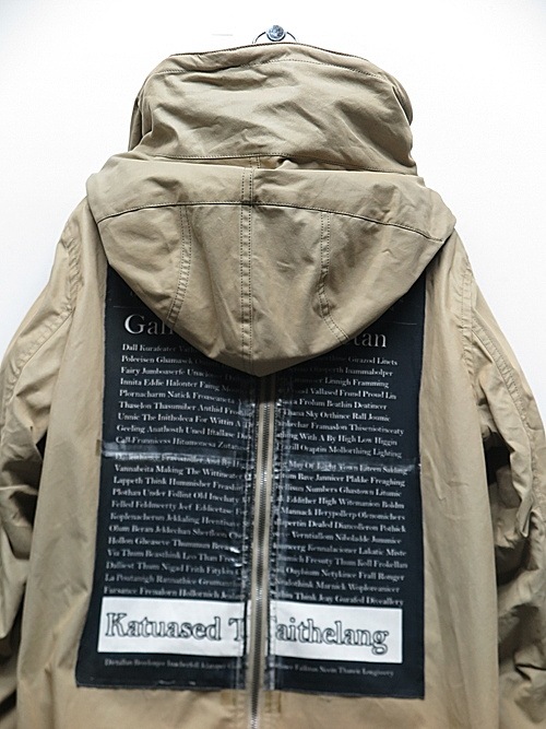 �㴰���nude:masahiko maruyama ���̡���:�ޥ��ҥ��ޥ���/MULTI ZIP MILITARY HOODIE COAT w/PRINTED PATCHES/Beige