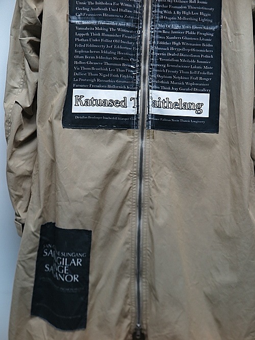 �㴰���nude:masahiko maruyama ���̡���:�ޥ��ҥ��ޥ���/MULTI ZIP MILITARY HOODIE COAT w/PRINTED PATCHES/Beige