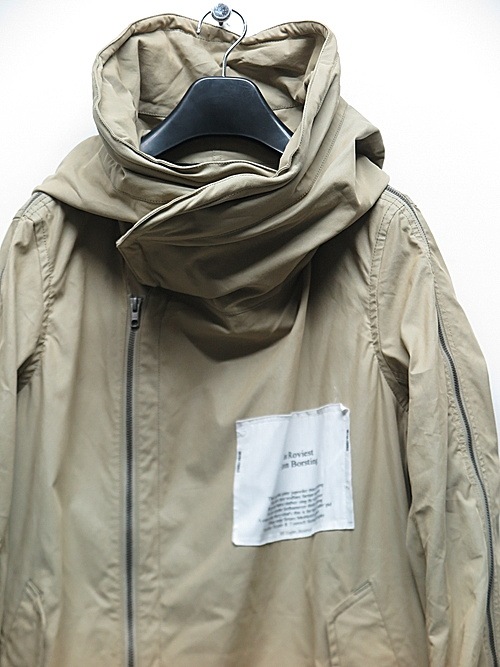 �㴰���nude:masahiko maruyama ���̡���:�ޥ��ҥ��ޥ���/MULTI ZIP MILITARY HOODIE COAT w/PRINTED PATCHES/Beige