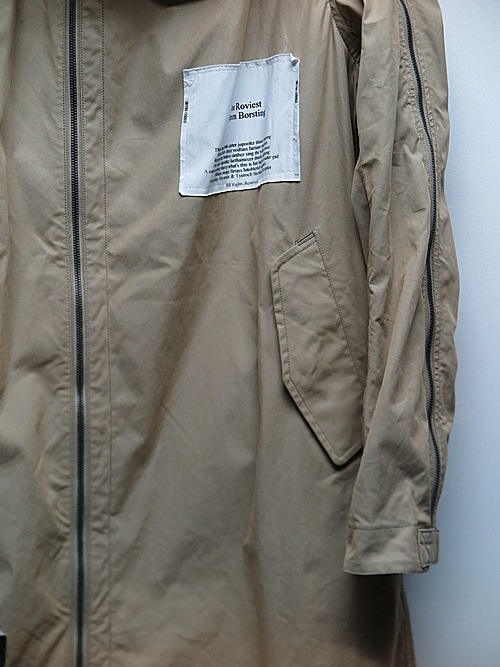 �㴰���nude:masahiko maruyama ���̡���:�ޥ��ҥ��ޥ���/MULTI ZIP MILITARY HOODIE COAT w/PRINTED PATCHES/Beige