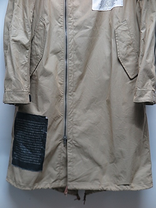�㴰���nude:masahiko maruyama ���̡���:�ޥ��ҥ��ޥ���/MULTI ZIP MILITARY HOODIE COAT w/PRINTED PATCHES/Beige