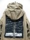 �㴰���nude:masahiko maruyama ���̡���:�ޥ��ҥ��ޥ���/MULTI ZIP MILITARY HOODIE COAT w/PRINTED PATCHES/Beige