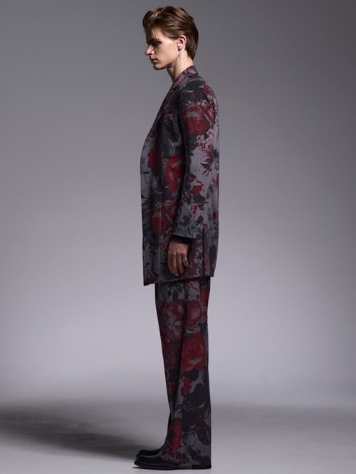 (ͽ���ʡ�5��6������ͽ��/kiryuyrik������奦����奦/Gray Flora Gabardine Wide Slacks/Gray