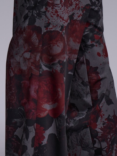 (ͽ���ʡ�5��6������ͽ��/kiryuyrik������奦����奦/Gray Flora Gabardine Wide Slacks/Gray