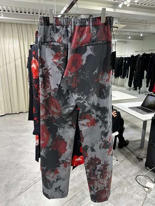 (ͽ���ʡ�5��6������ͽ��/kiryuyrik������奦����奦/Gray Flora Gabardine Wide Slacks/Gray