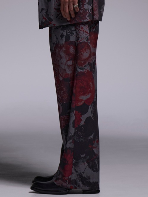 (ͽ���ʡ�5��6������ͽ��/kiryuyrik������奦����奦/Gray Flora Gabardine Wide Slacks/Gray